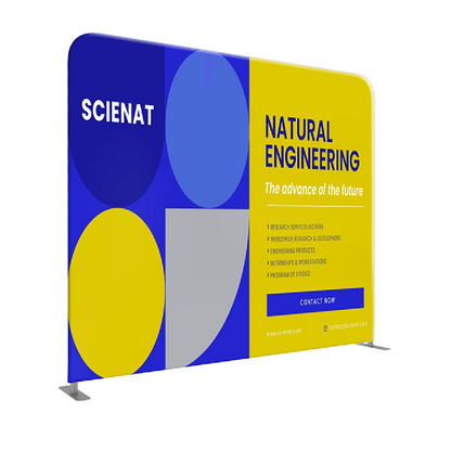 Custom Straight Tension Fabric Display (Round Corners)