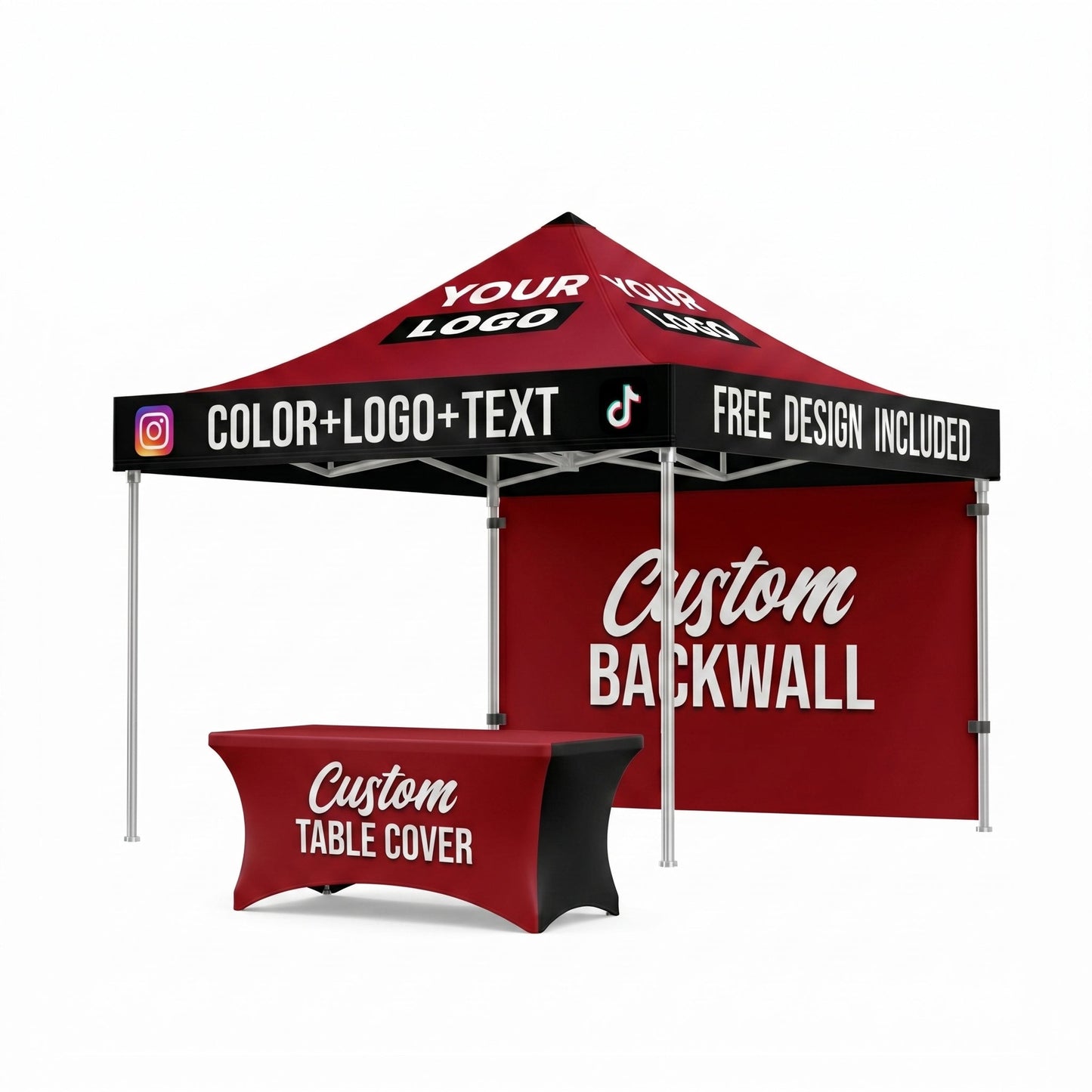 Canopy + Backwall + Table Cover