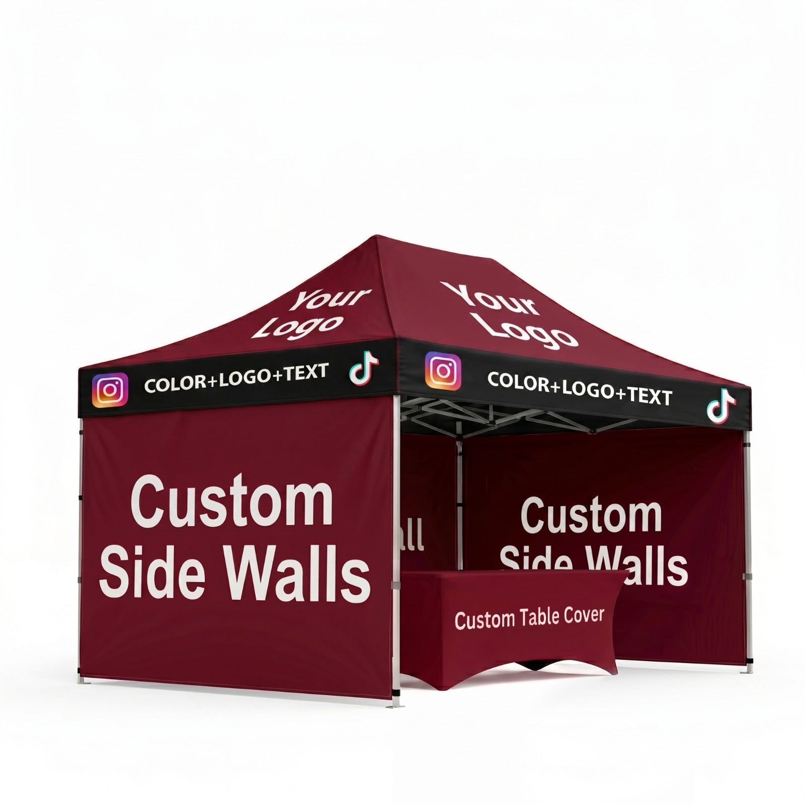 Canopy + Backwalls (3) + Table Cover