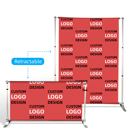 Custom Step and Repeat Backdrop with Stand