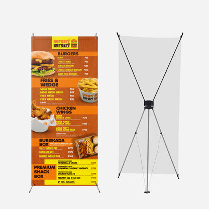 Custom X Stand Banner Display