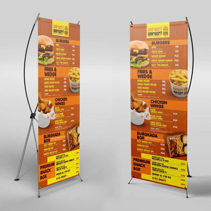 Custom X Stand Banner Display