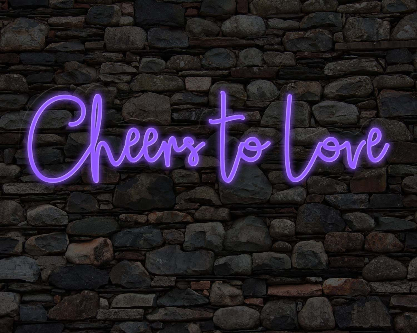 Cheers to Love Neon Sign