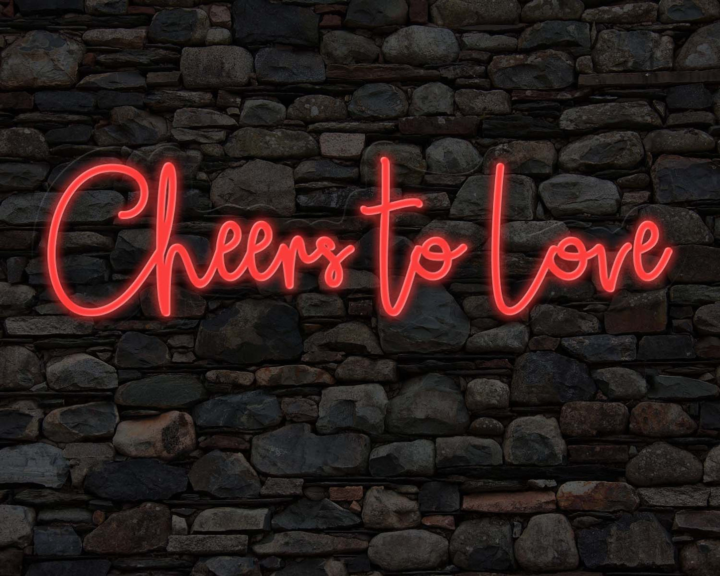 Cheers to Love Neon Sign