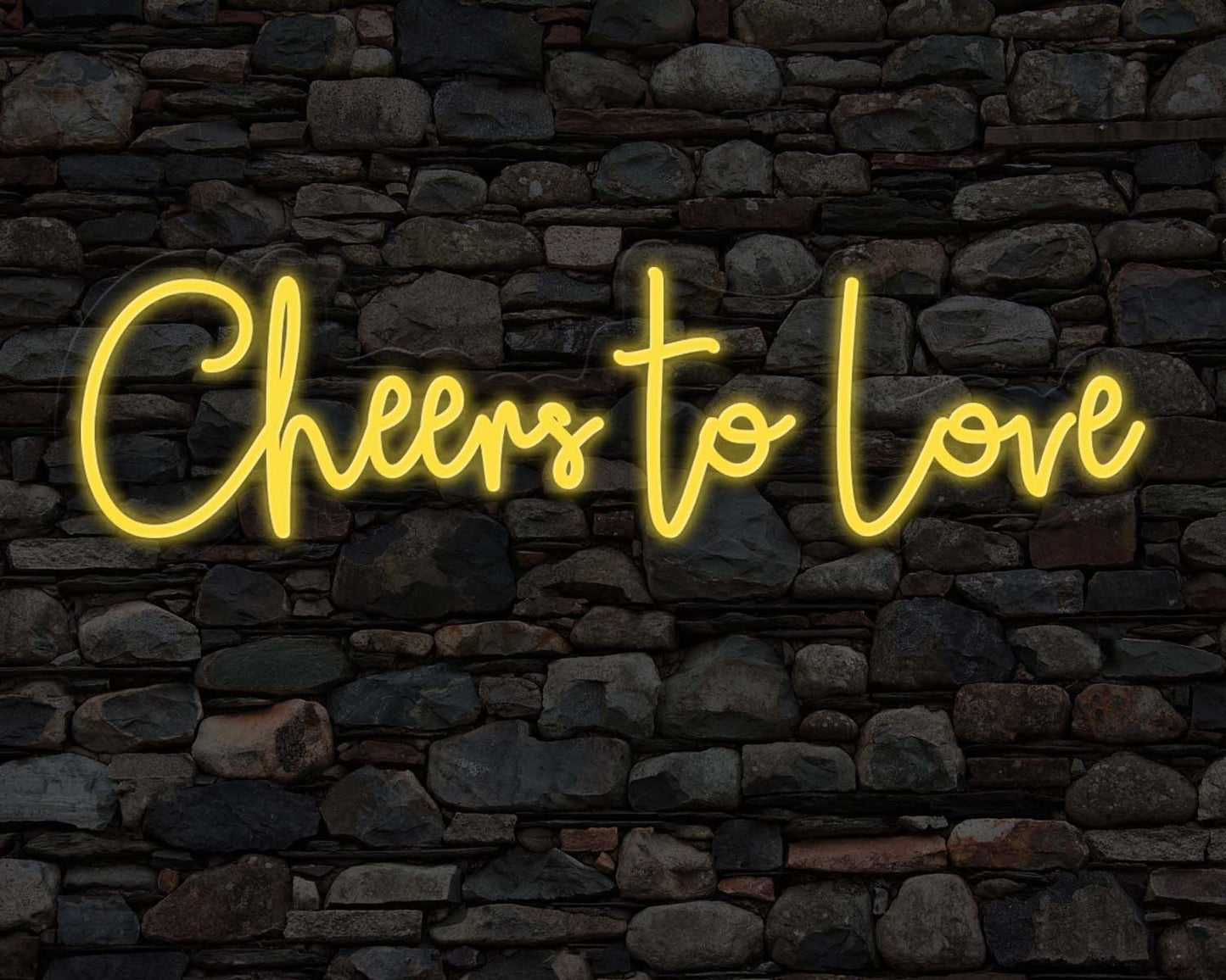 Cheers to Love Neon Sign