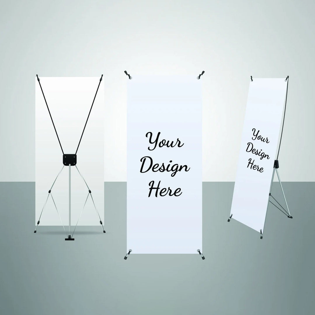 Custom X Stand Banner Display
