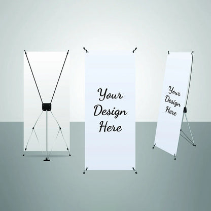 Custom X Stand Banner Display