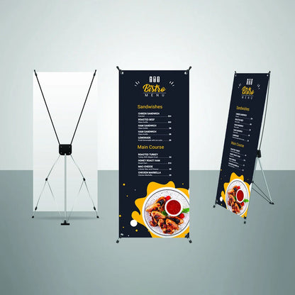 Custom X Stand Banner Display