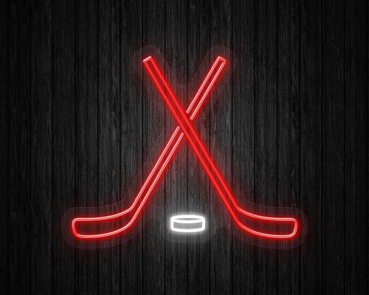 Hockey Neon Sign