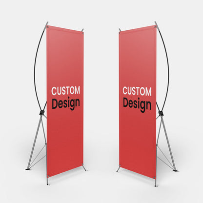 Custom X Stand Banner Display