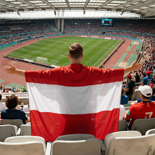 Austria Flag Body Cape with Sleeves