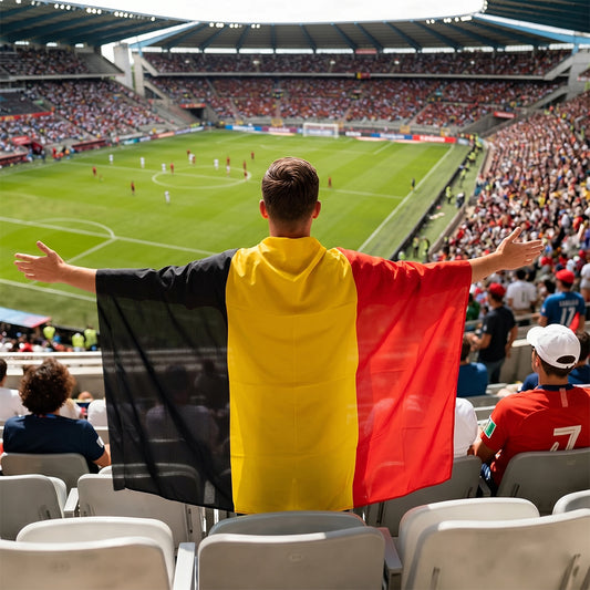 Belgium Flag Body Cape with Sleeves