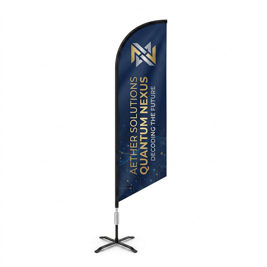 Custom Angled Advertising Flag