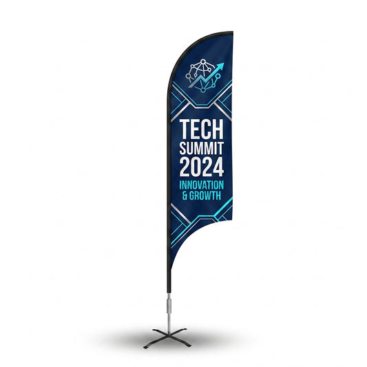 Custom Concave Advertising Flag