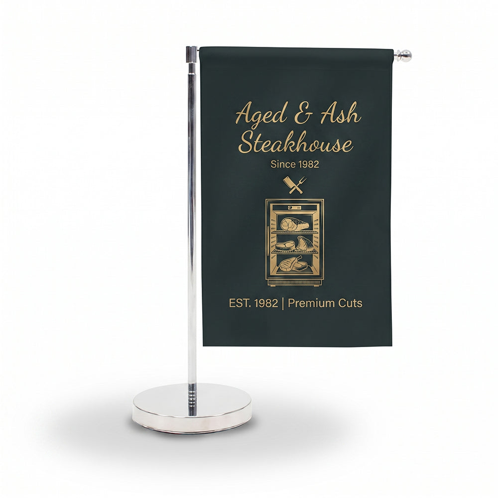 Custom Desk Flag with Base