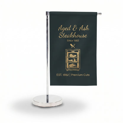 Custom Desk Flag with Base