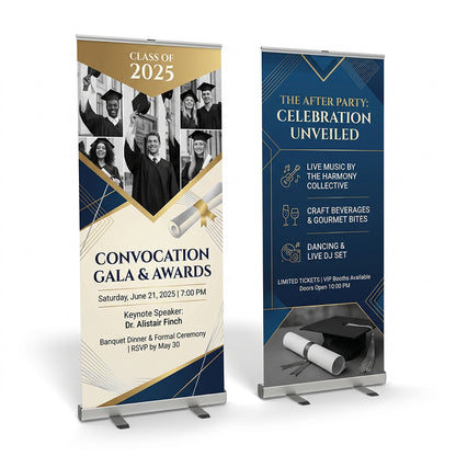 Custom Graduation Retractable Banner
