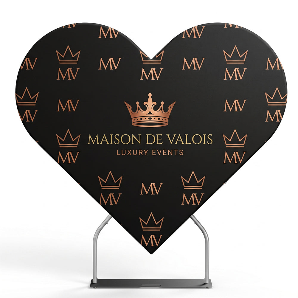 Custom Heart Shaped Photo Backdrop