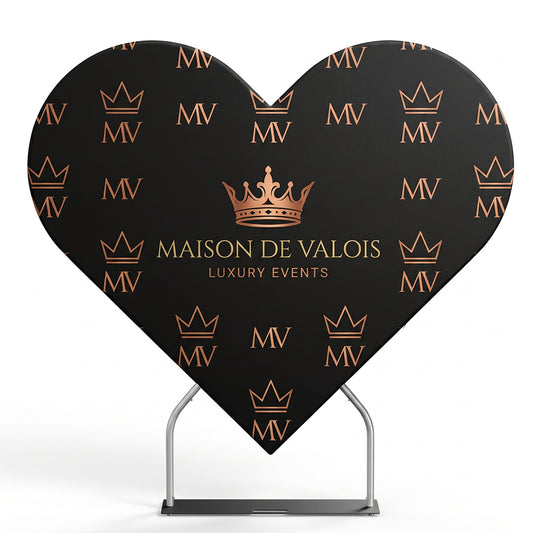 Custom Heart Shaped Photo Backdrop