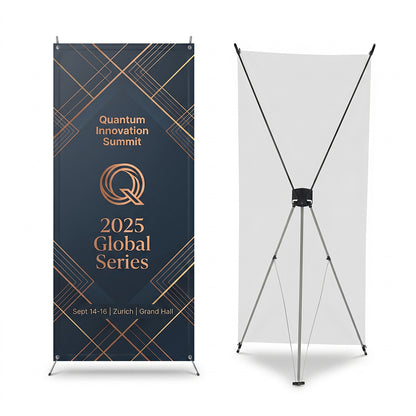 Custom X Stand Banner Display