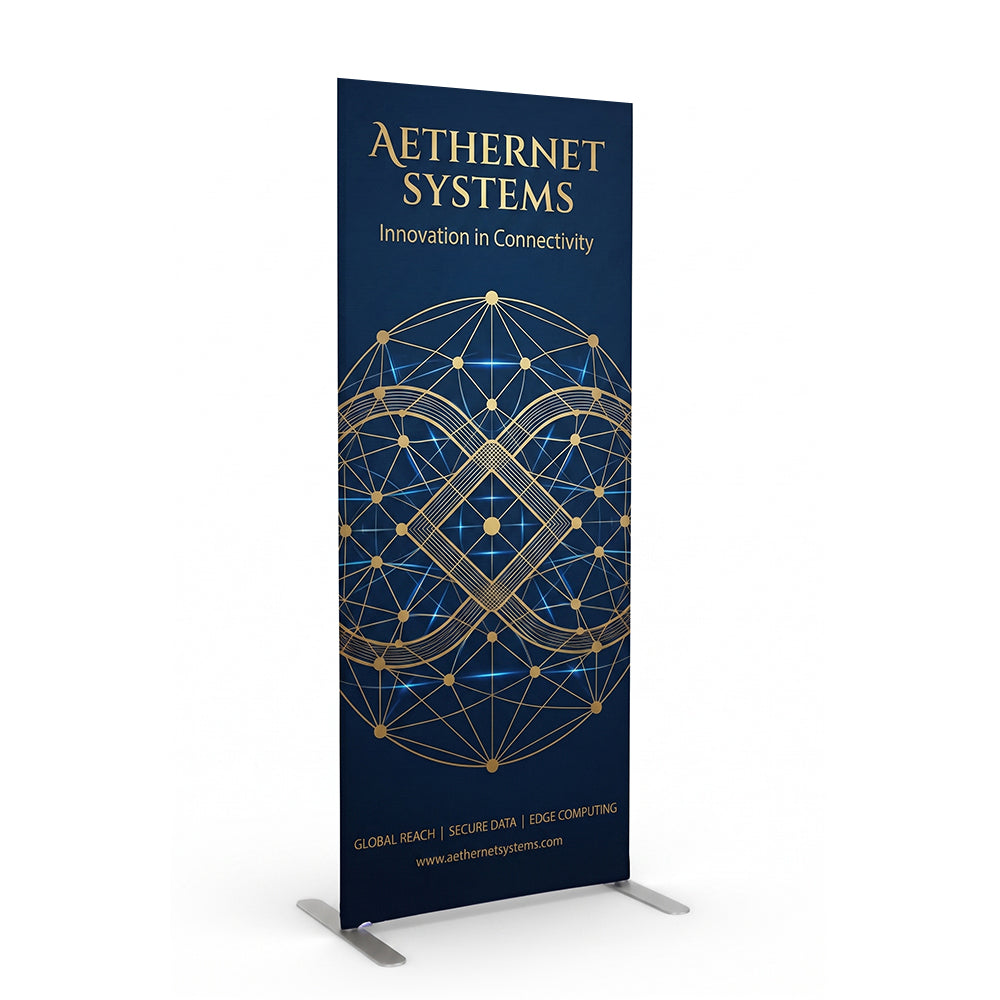 Fabric Banner Stand Square Corners