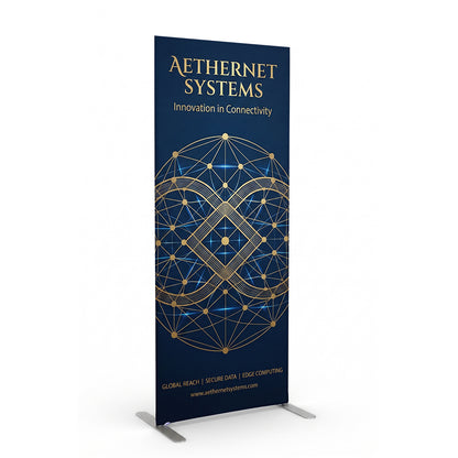 Fabric Banner Stand Square Corners
