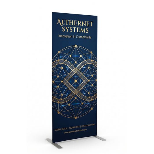 Fabric Banner Stand Square Corners