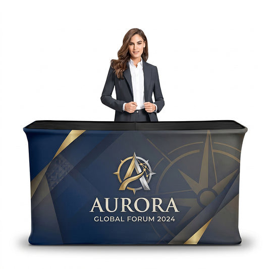 Folding Fabric Display Counter