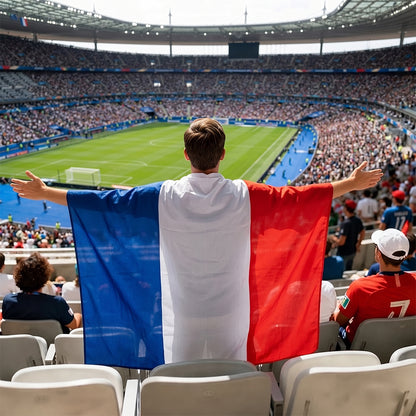 France Flag Body Cape with Sleeves