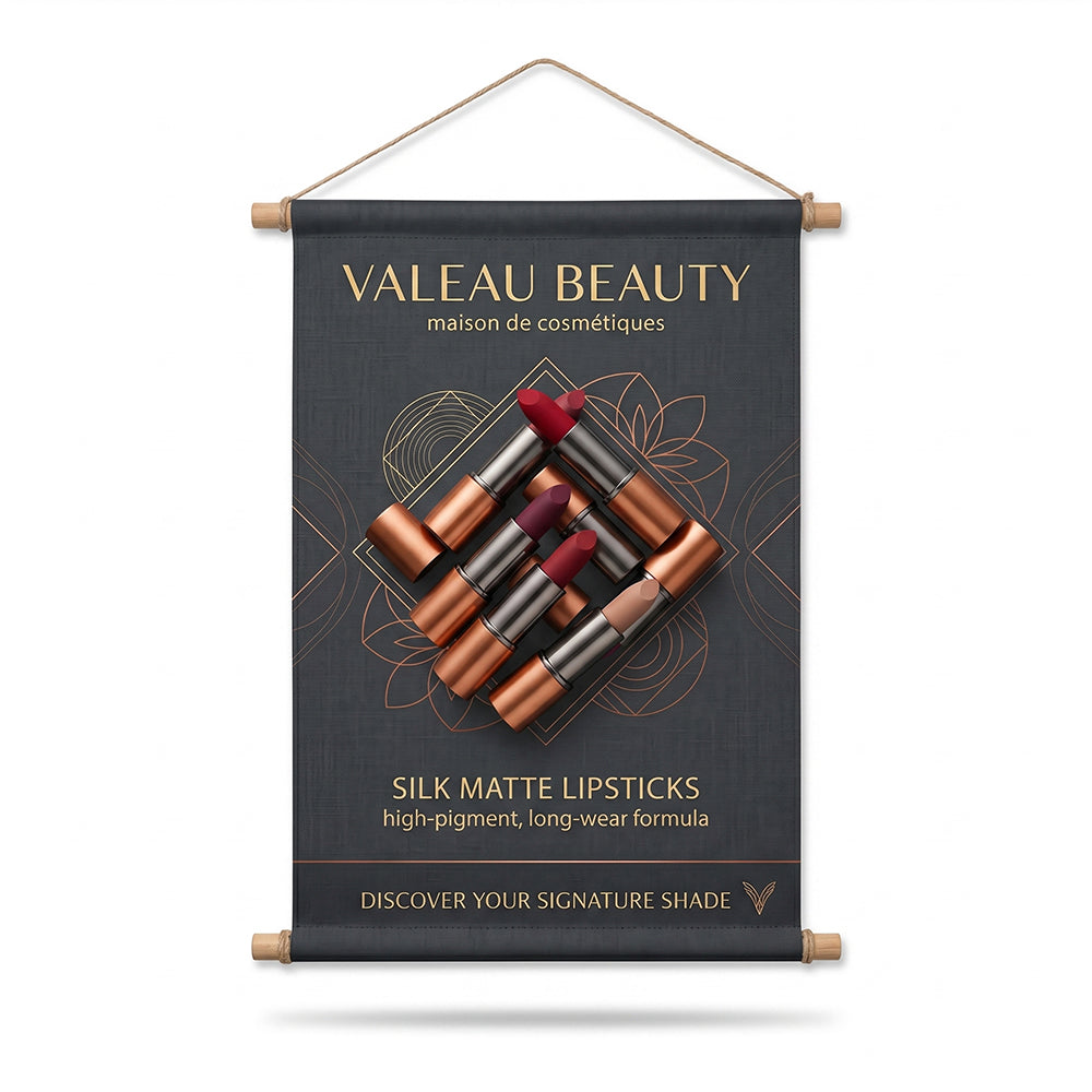 Hanging Wooden Poles Banner