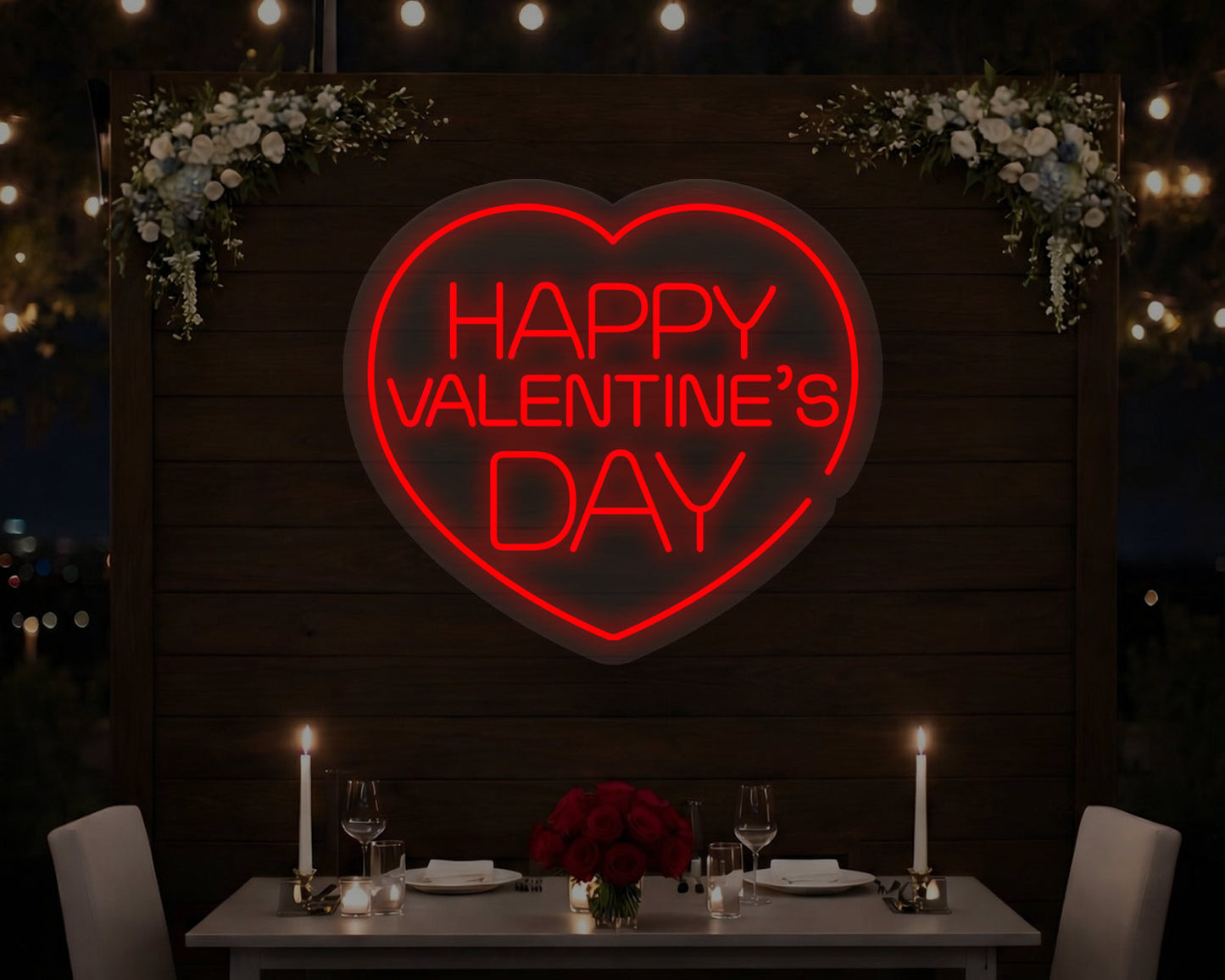 Happy Valentine's Day Neon Sign