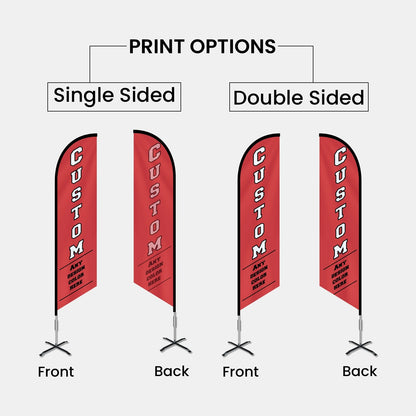 Custom Angled Advertising Flag