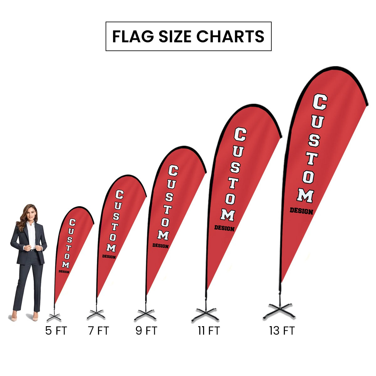 Custom Teardrop Advertising Flag