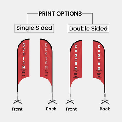 Custom Concave Advertising Flag
