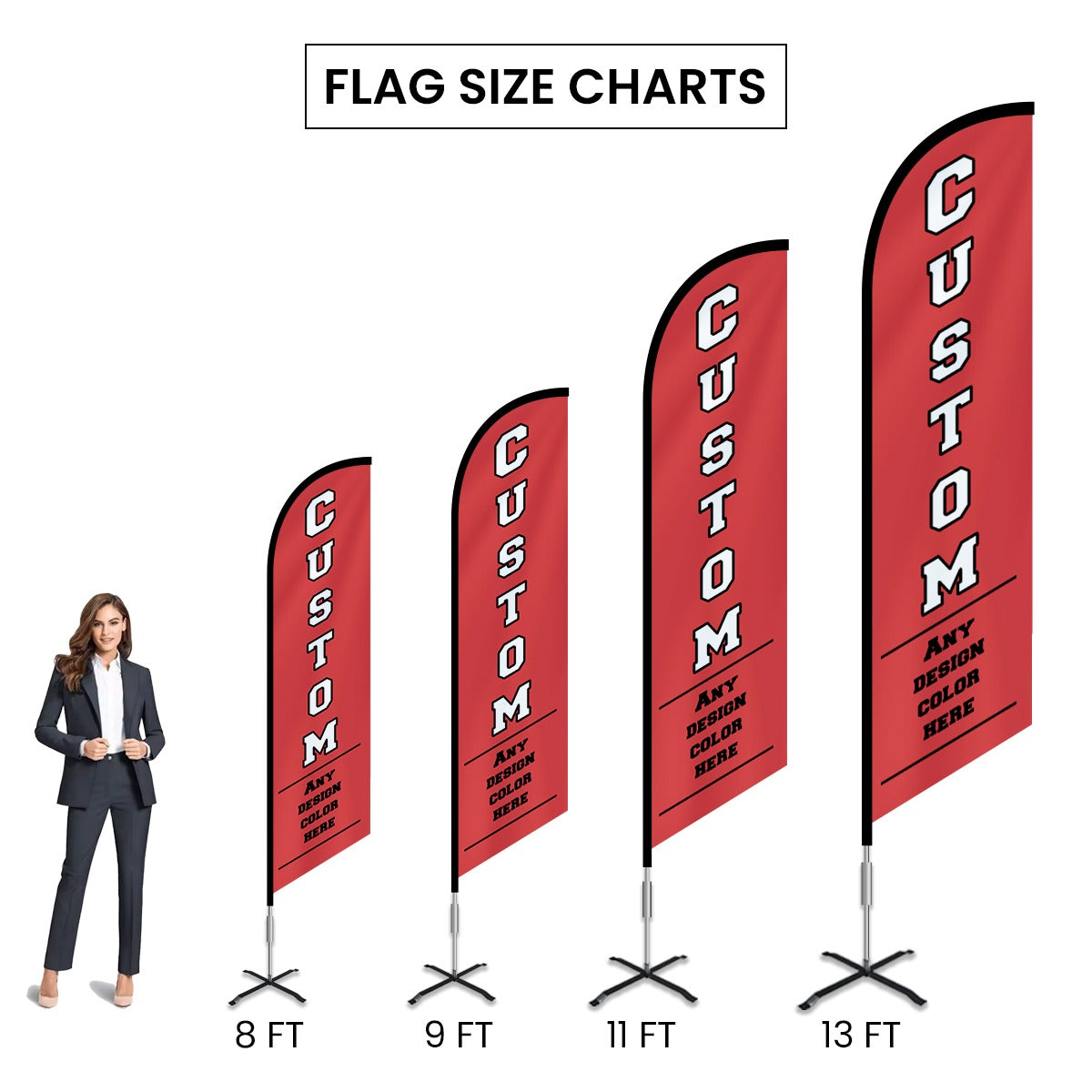 Custom Angled Advertising Flag