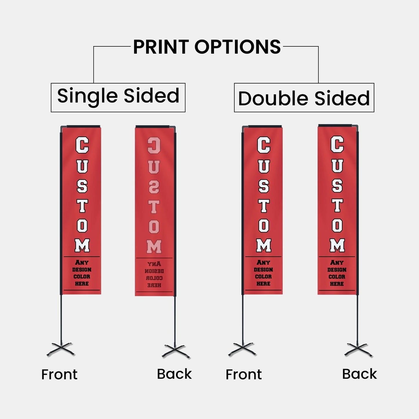 Custom Rectangle Advertising Flag