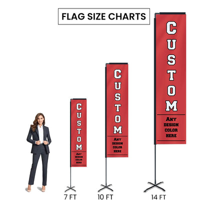 Custom Rectangle Advertising Flag