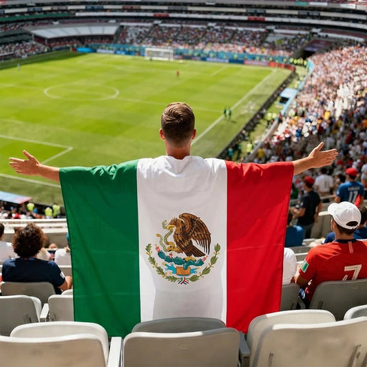 Mexico Flag Body Cape with Sleeves