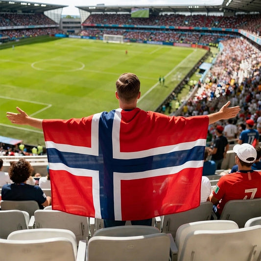 Norway Flag Body Cape with Sleeves