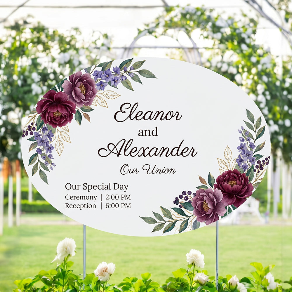 Oval Yard Signs