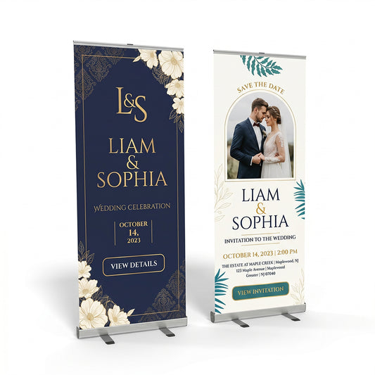 Personalized Wedding Banner Stand