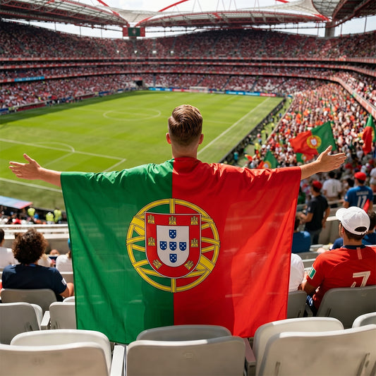 Portugal Flag Body Cape with Sleeves