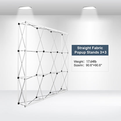 Custom Straight Fabric Popup Displays