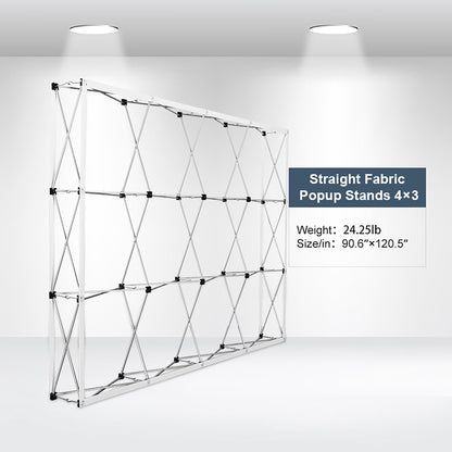 Custom Straight Fabric Popup Displays