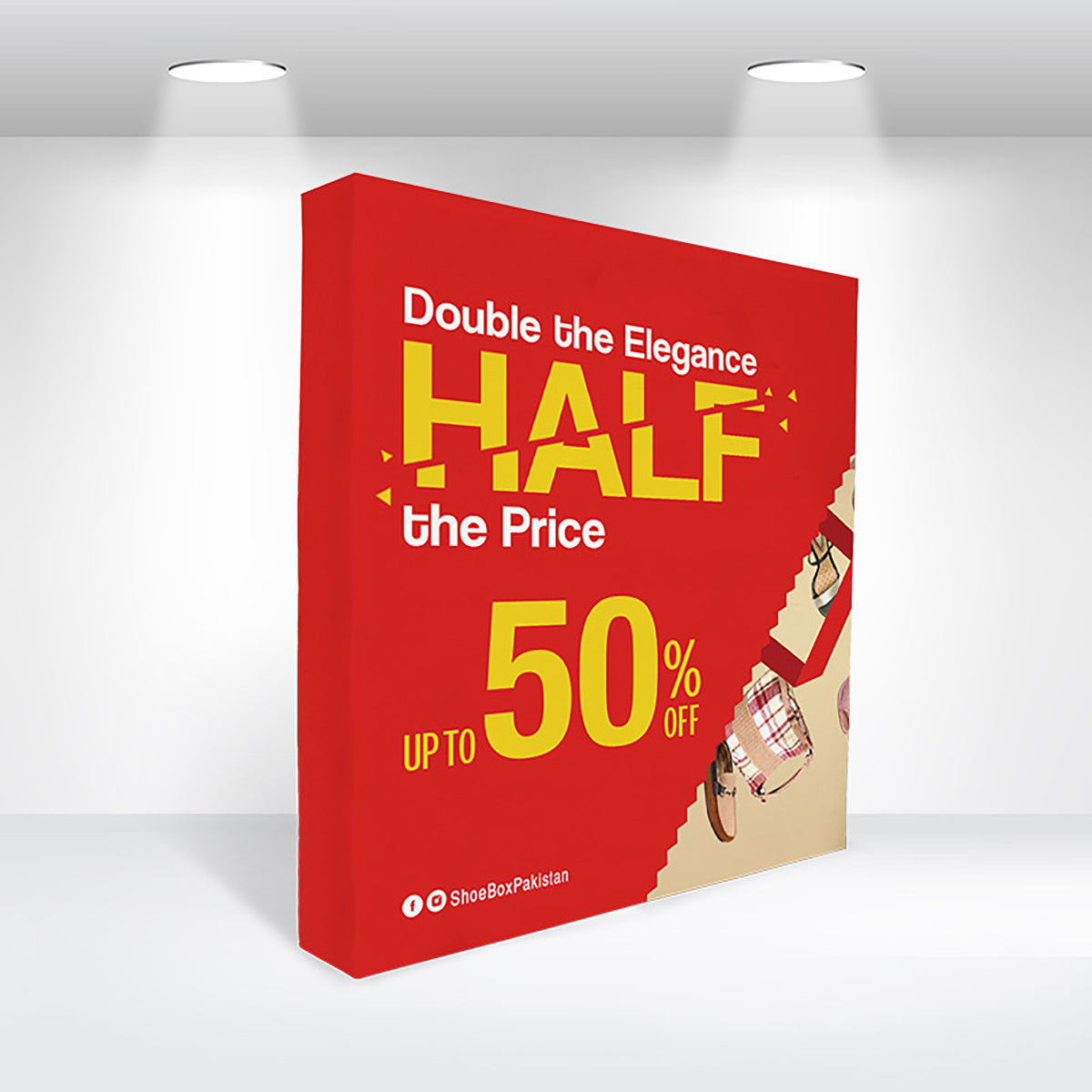 Custom Straight Fabric Popup Displays