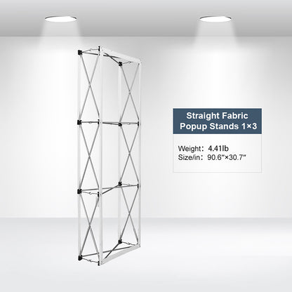 Custom Straight Fabric Popup Displays