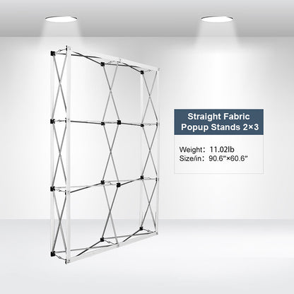 Custom Straight Fabric Popup Displays