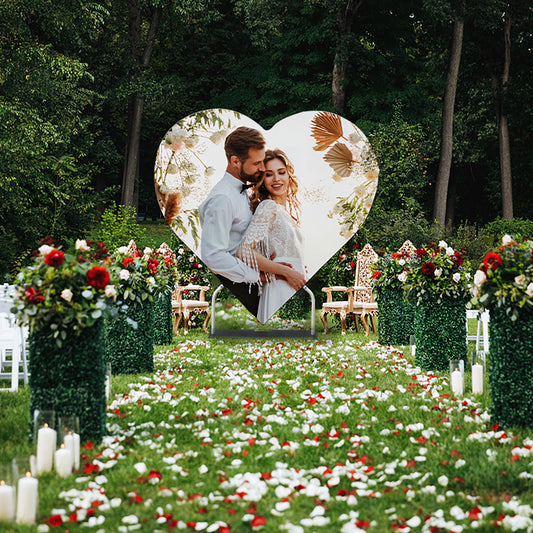 Custom Heart Shaped Photo Backdrop