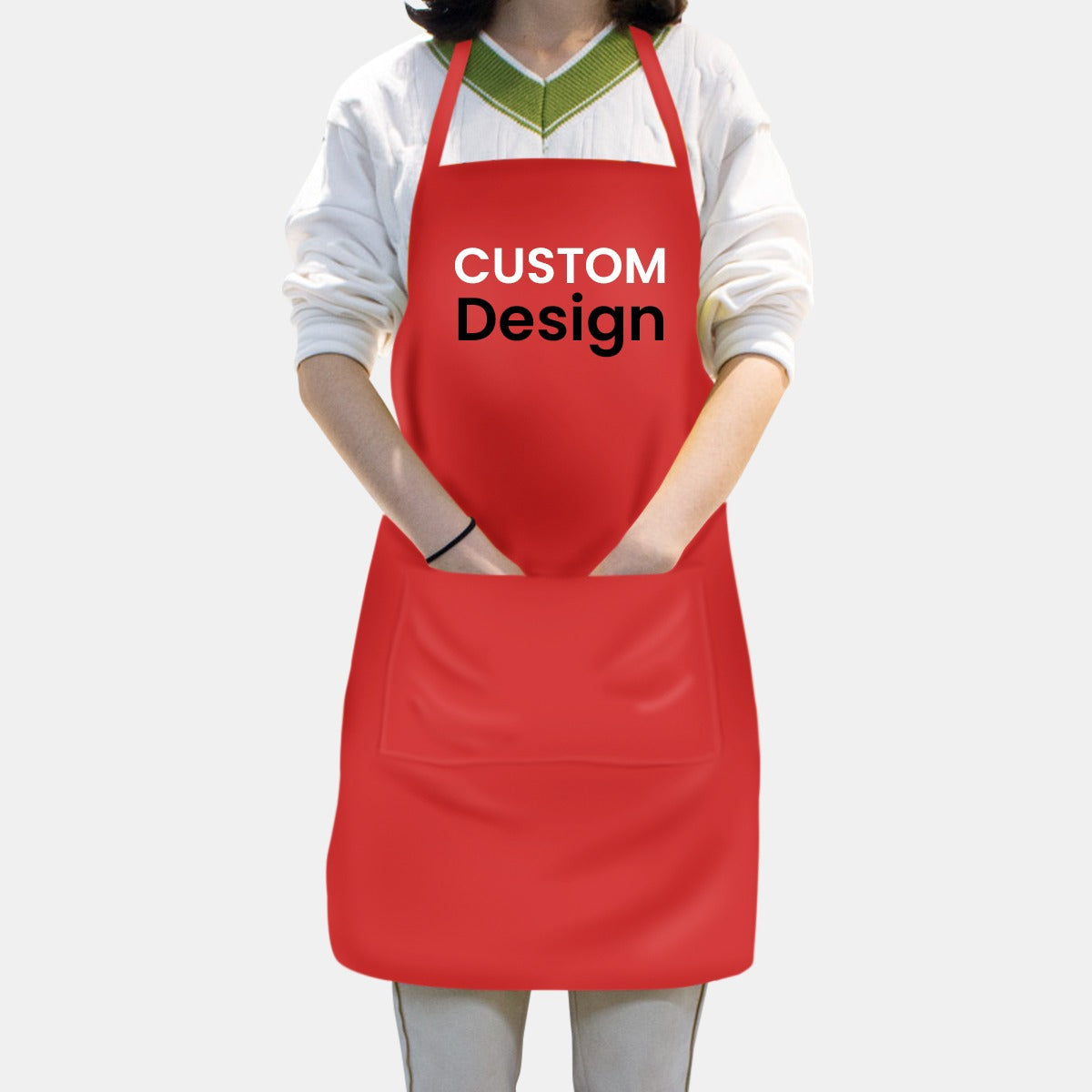 Custom kitchen Apron with Pockets