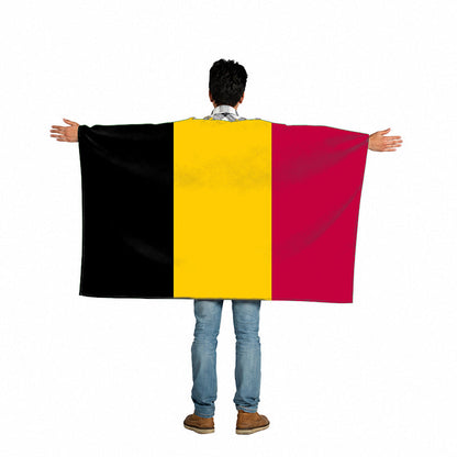 Belgium Flag Body Cape with Sleeves